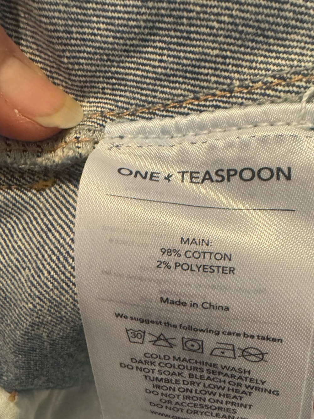 One Teaspoon Bandit denim short - Picture 6 of 6